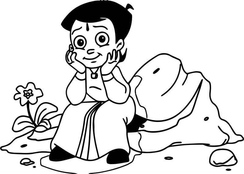 Coloring pages populor cartoon charactors chota bheem coloring pages