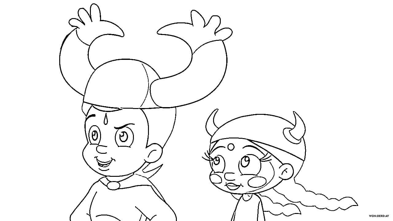 Chotta bheem coloring pages images free printable