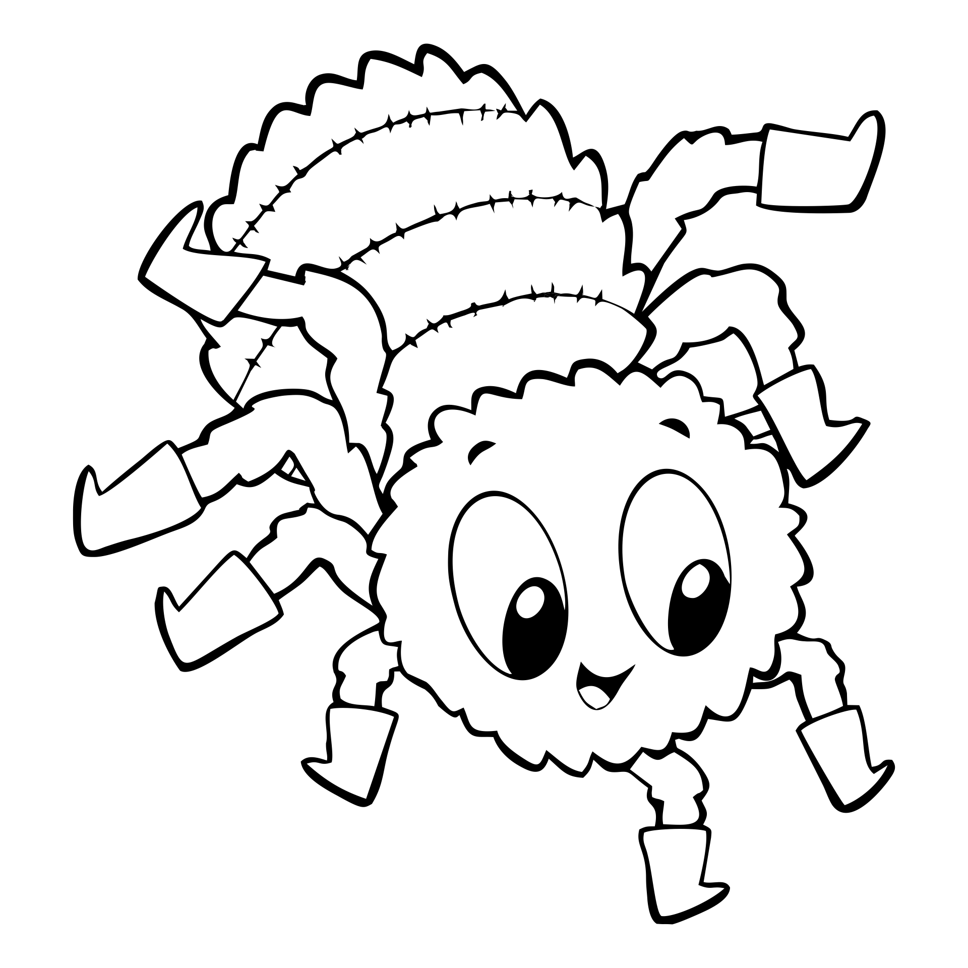 Best halloween spider coloring pages printable pdf for free at
