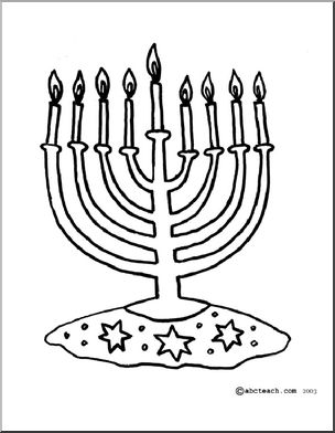 Coloring page hanukkah