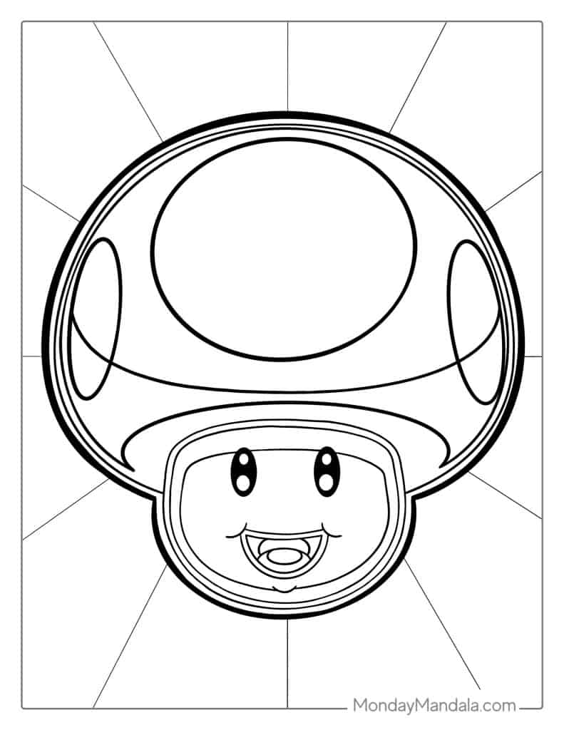 Toad coloring pages free pdf printables