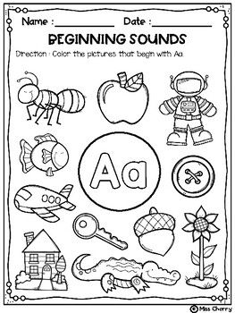 Beginning sounds coloring pages alphabet activities preschool preschool letters free preschool worksheets