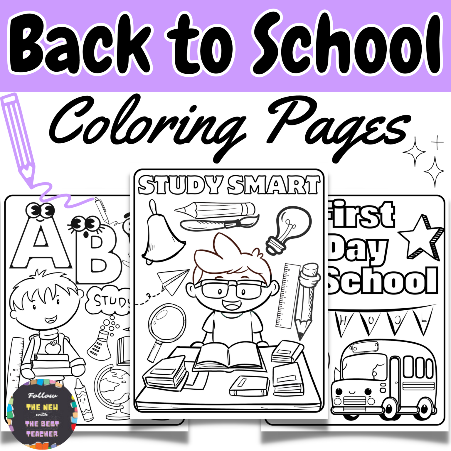 Back to school beginning of year coloring pages made by teachers