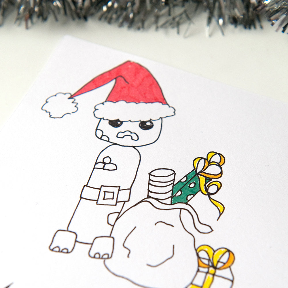 Christmas colouring page minecraft creeper gillian cross â gilliancross