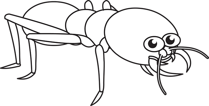 Animals black and white outline clipart