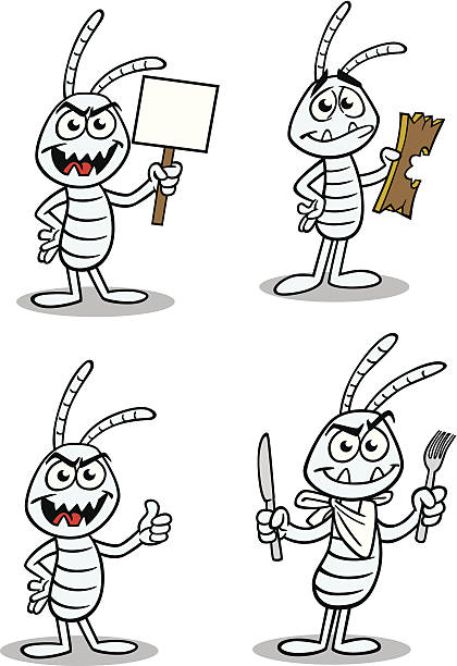 Cartoon termites stock illustration