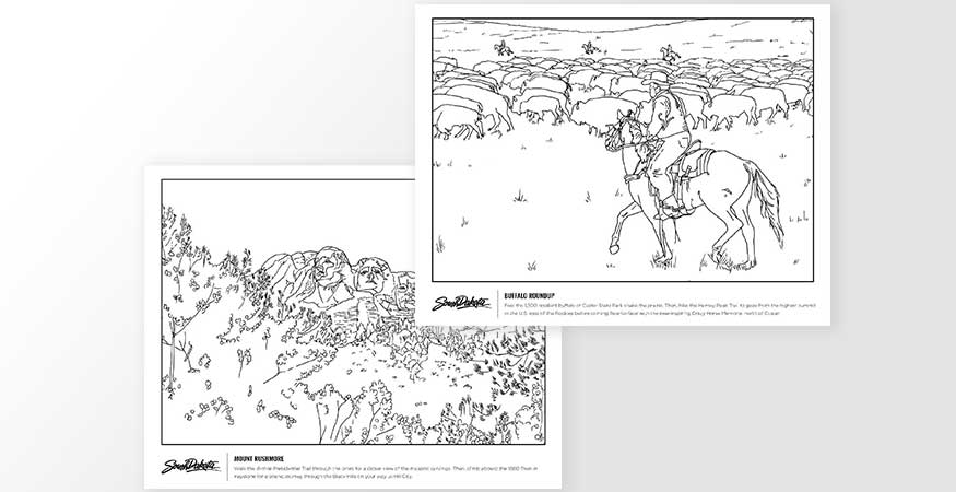 Coloring pages escape outdoors
