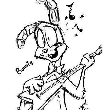 Fnaf bonnie the bunny art print for sale by mattwilldo
