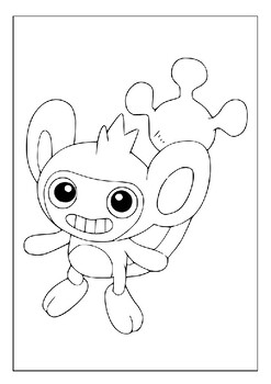 Explore the pokemon world through coloring printable pages for kids