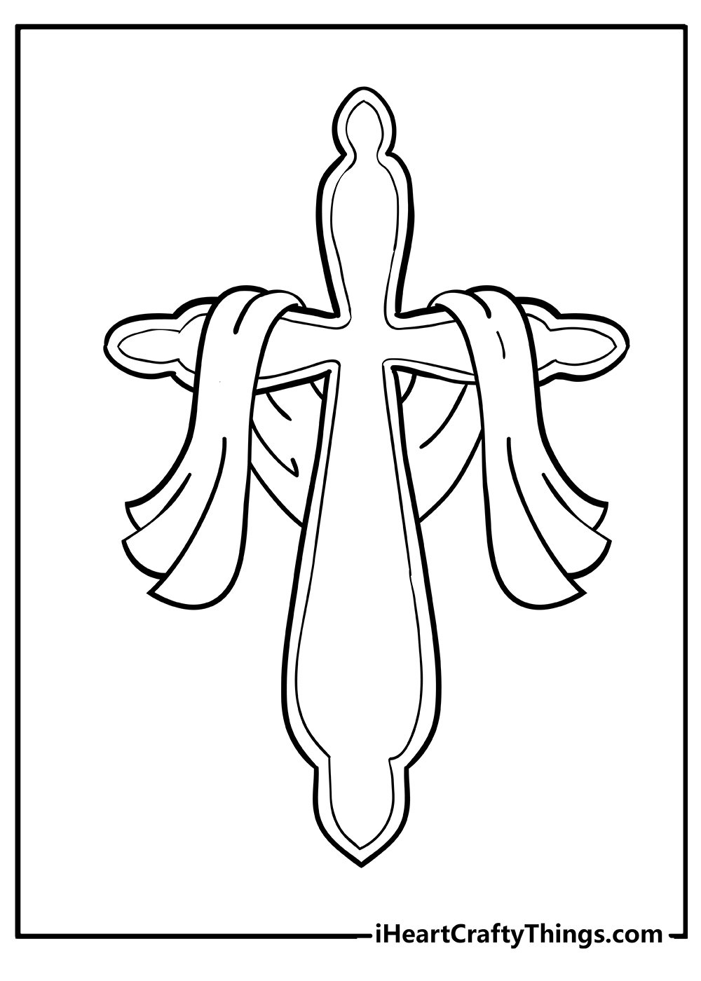 Printable cross coloring pages free printables