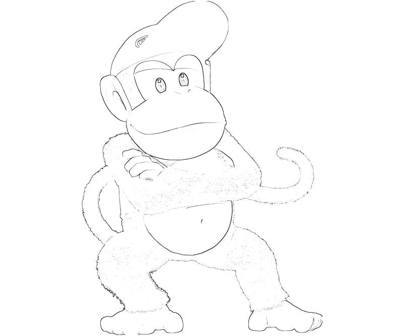 Donkey kong country returns diddy cute mario