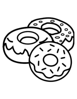 Donut coloring pages by miss kates creations tpt