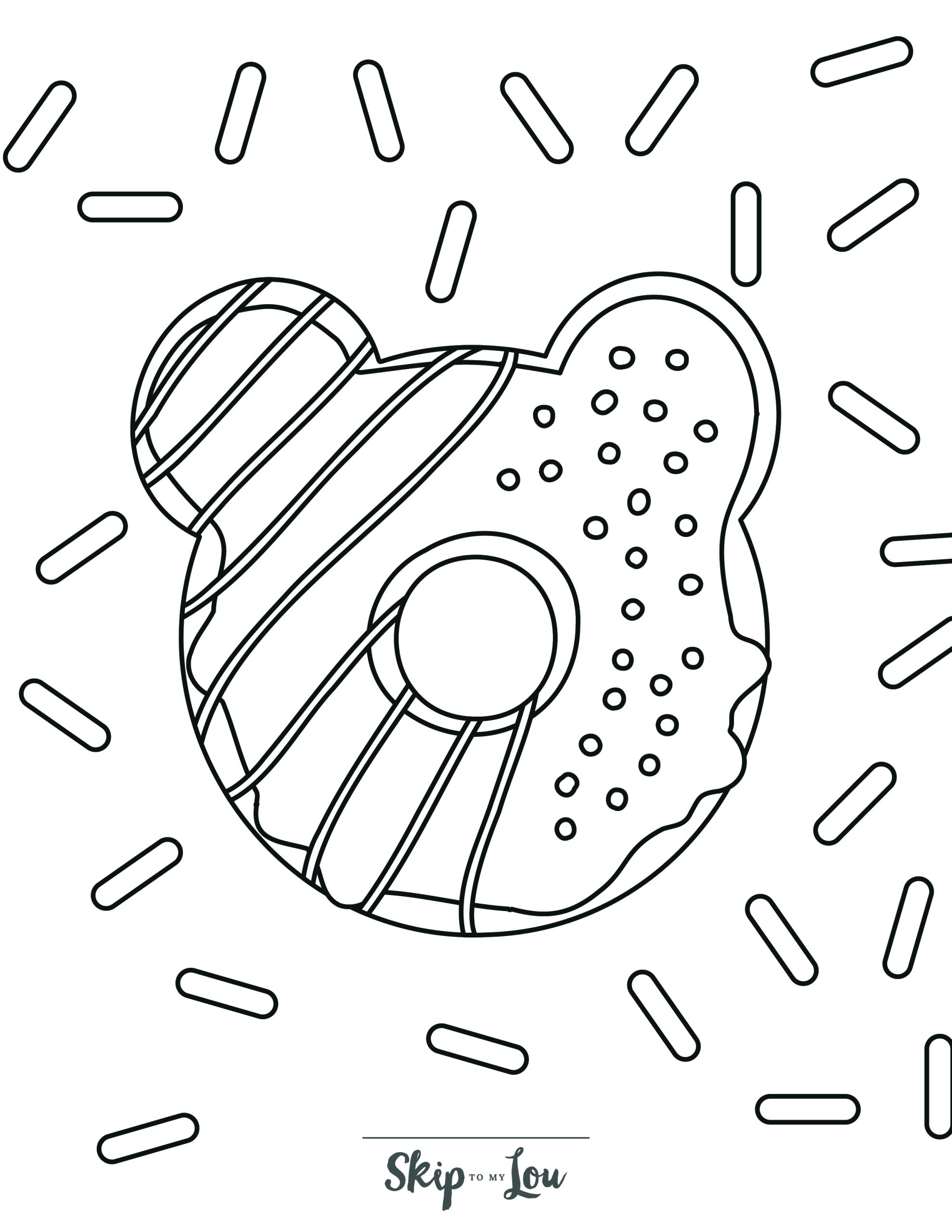 Fun donut coloring pages with free printable book skip to my lou