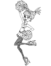 Monster high coloring pages draculaura