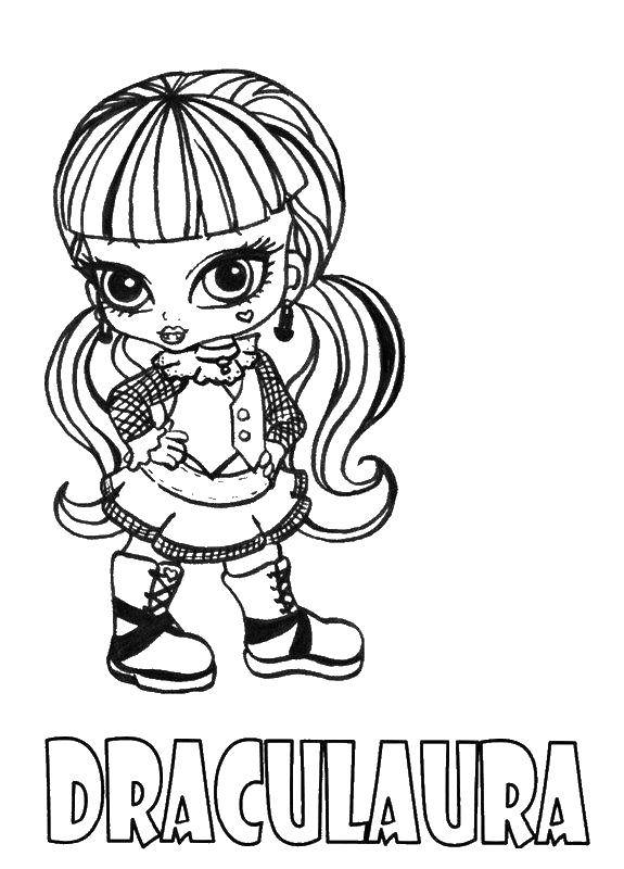 Online coloring pages coloring page draculaura monster high download print coloring page