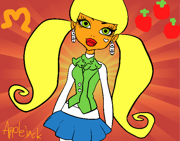 Colored page monster high draculaura painted by efsun