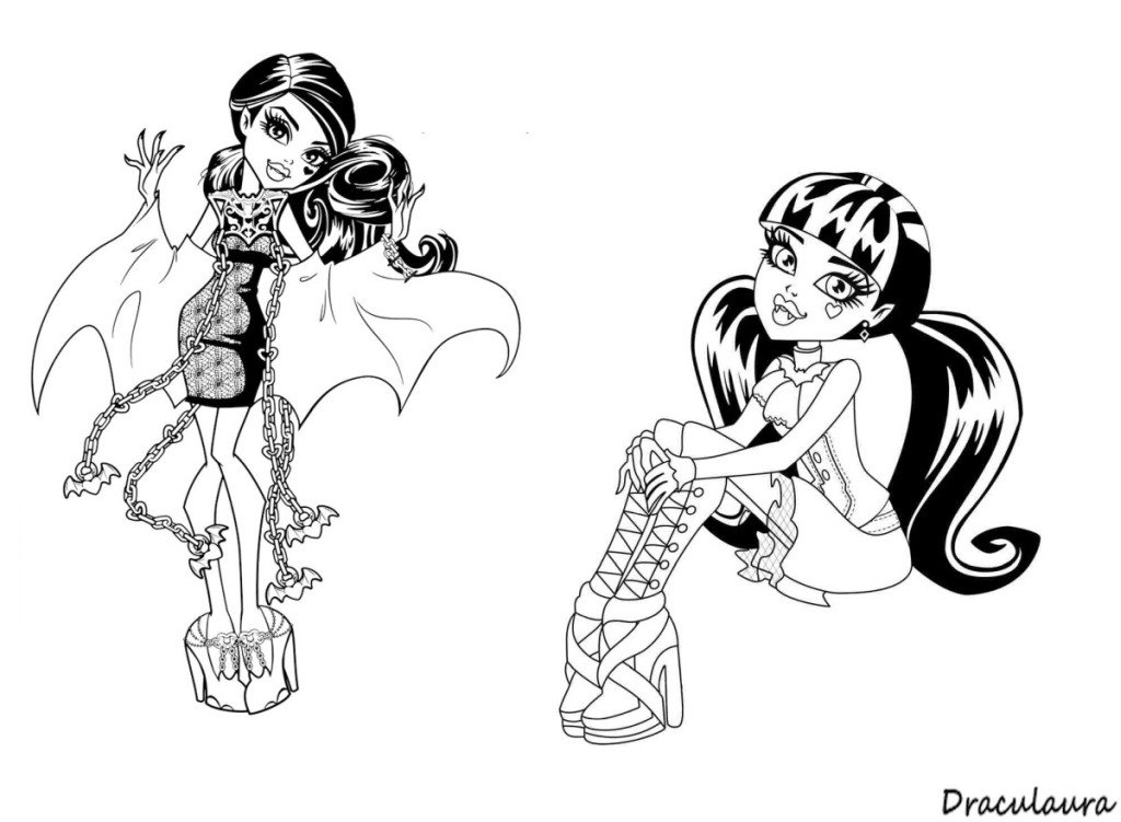 Doll coloring page