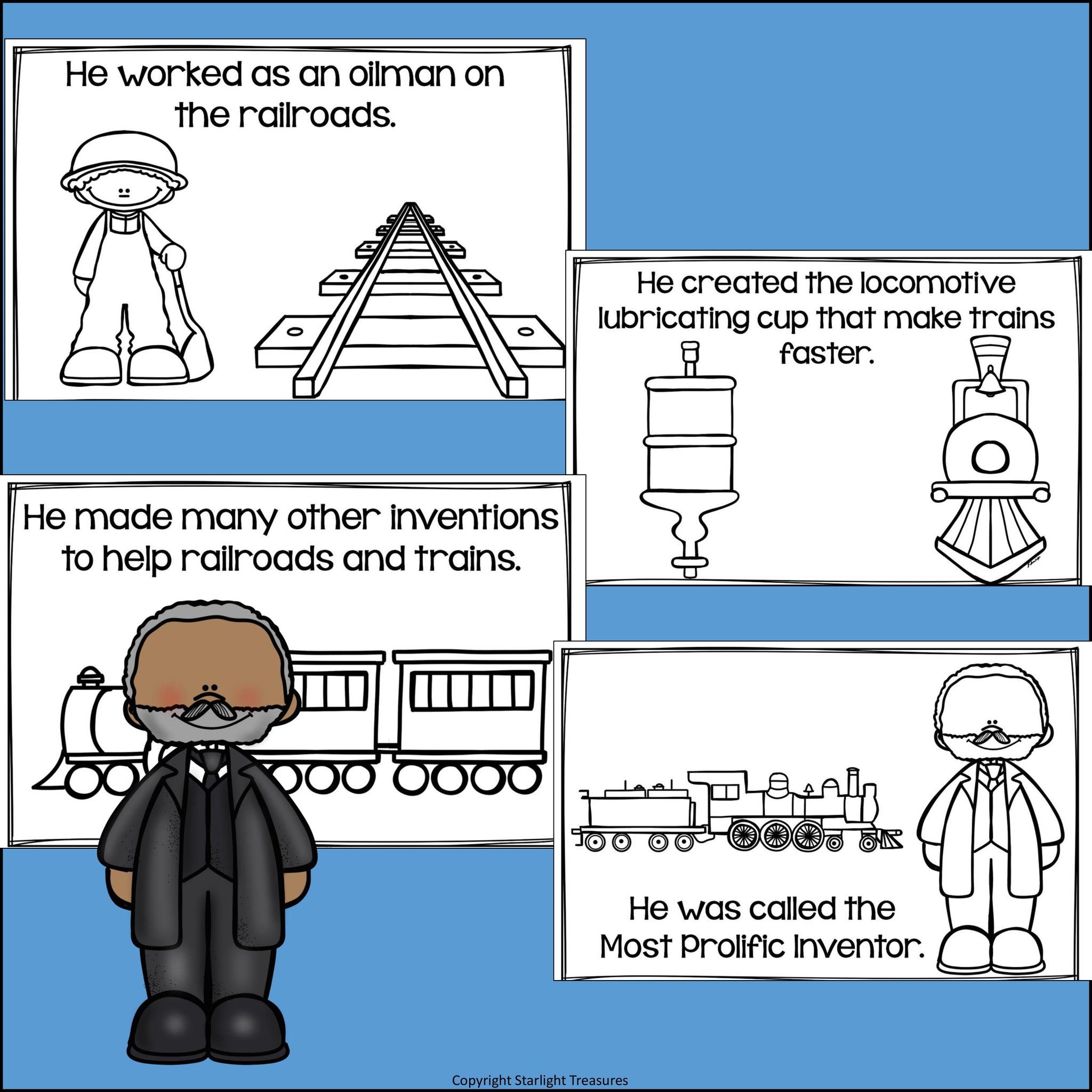 Elijah mccoy mini book for early readers inventors â starlight treasures llc