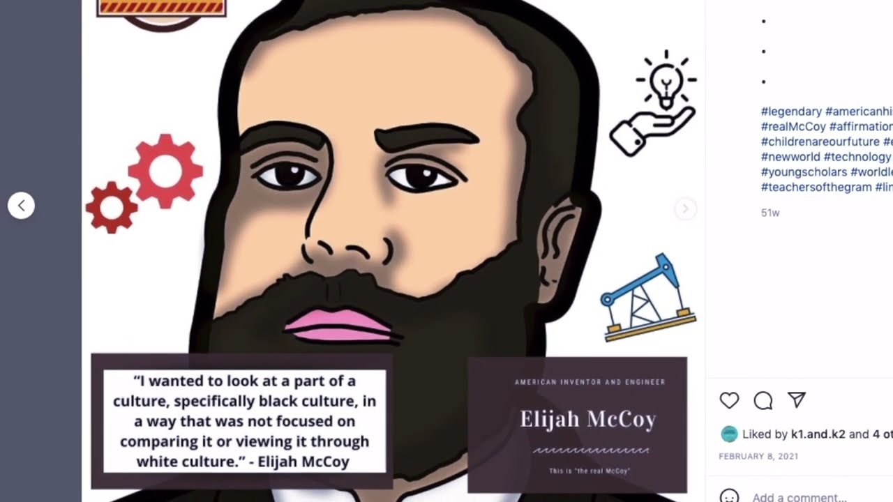 Read aloud and learn about elijah mccoy for black history month