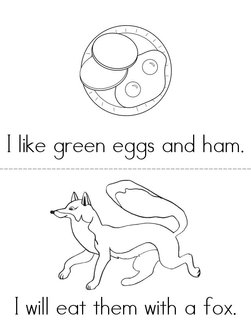 Green eggs and ham book