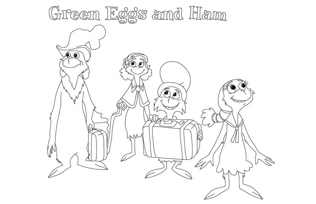 Green eggs and ham malvorlagen
