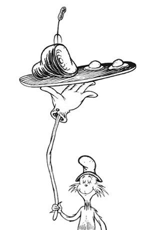 Delightful dr seuss green eggs and ham coloring pages