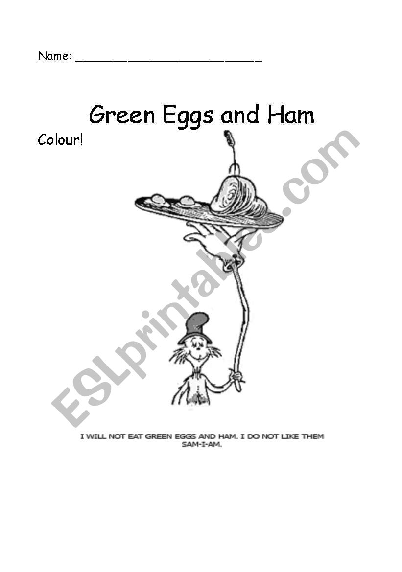 Green eggs and ham