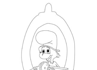 Green eggs and ham coloring pages to print and print online
