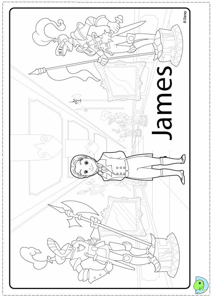 Sofia the first coloring page