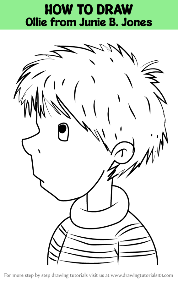 How to draw ollie from junie b jones junie b jones step by step