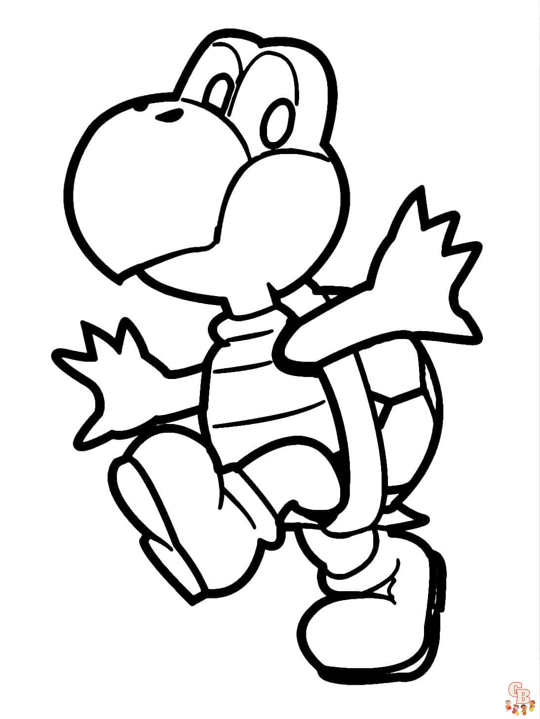Printable koopa troopa coloring pages free for kids and adults