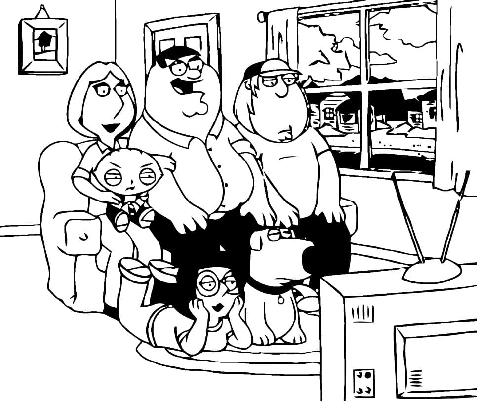 Family guy coloring pages