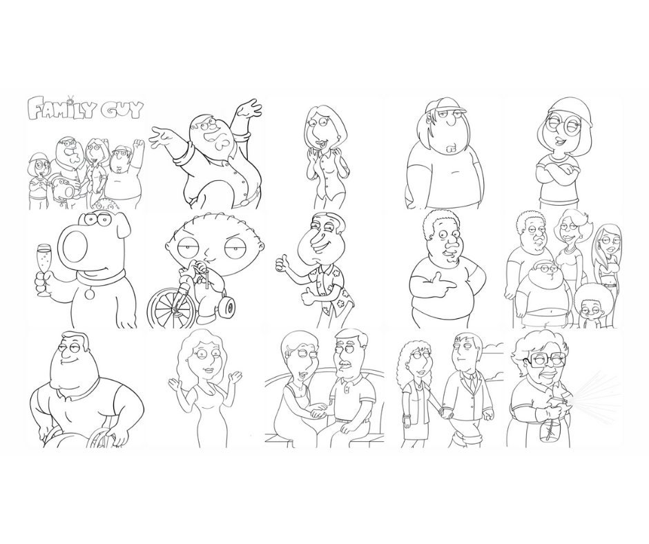 Family guy coloring pages