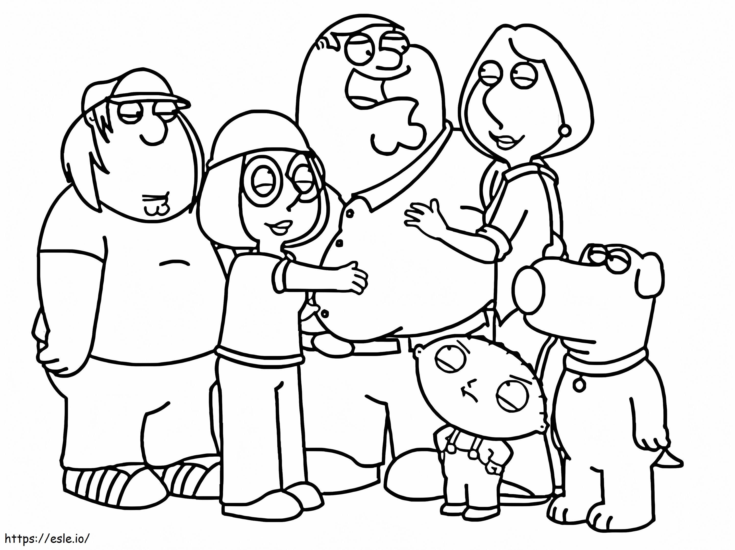 Family guy coloring page