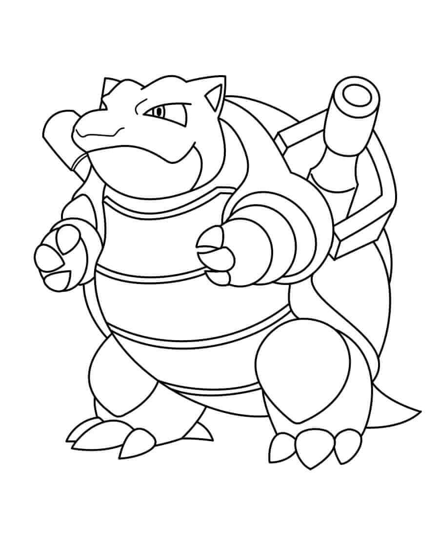 Blastoise coloring page