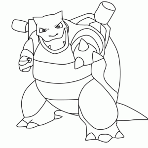 Blastoise coloring pages printable for free download