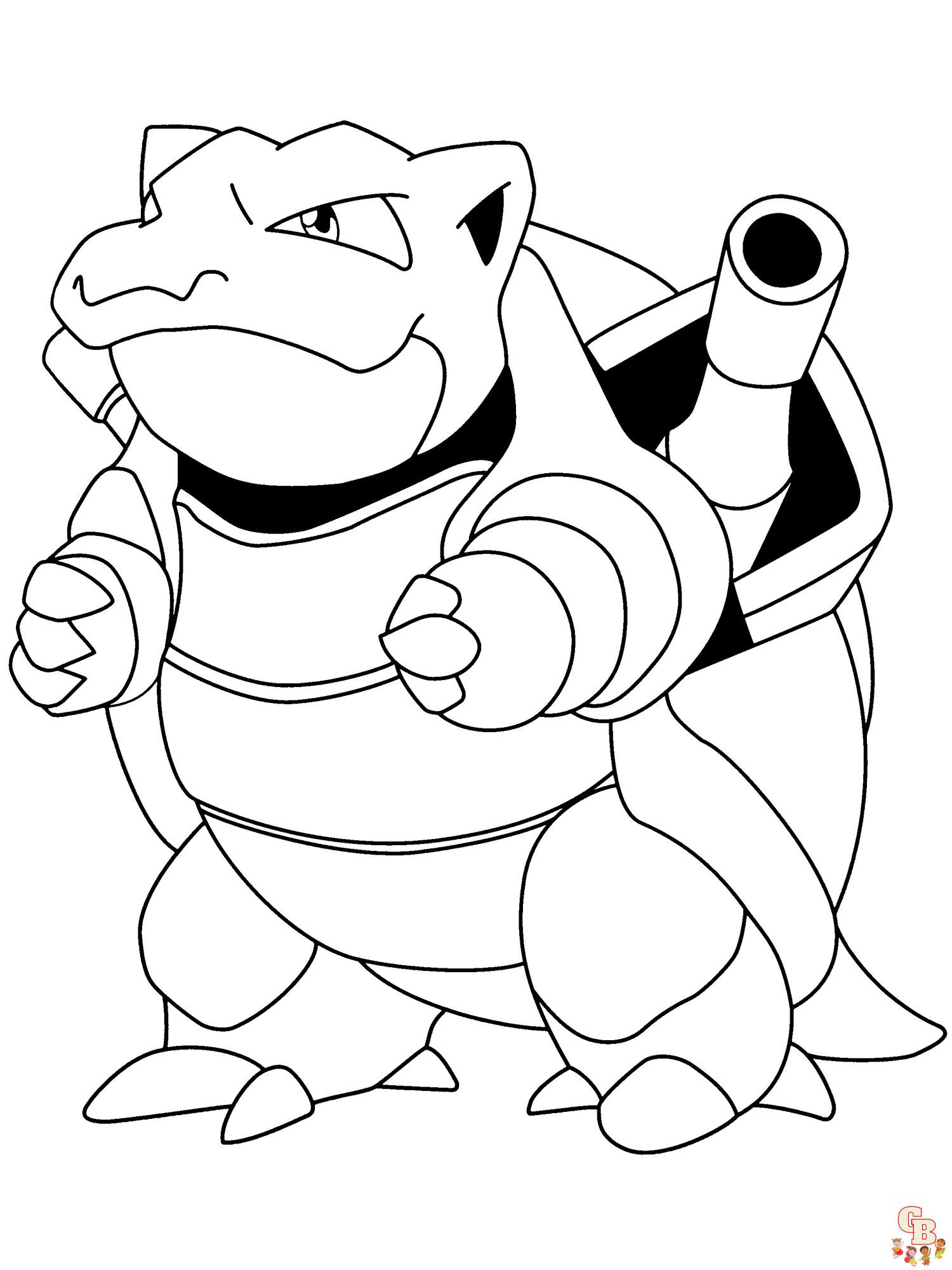 Coloriage blastoise des dessins ã imprimer pour les fans