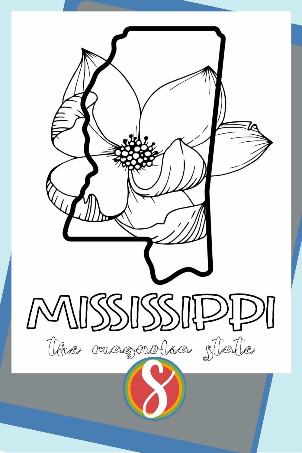 Mississippi coloring pages â stevie doodles