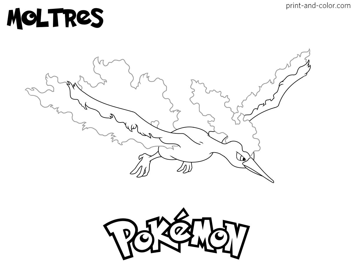 Pokemon coloring pages print and color