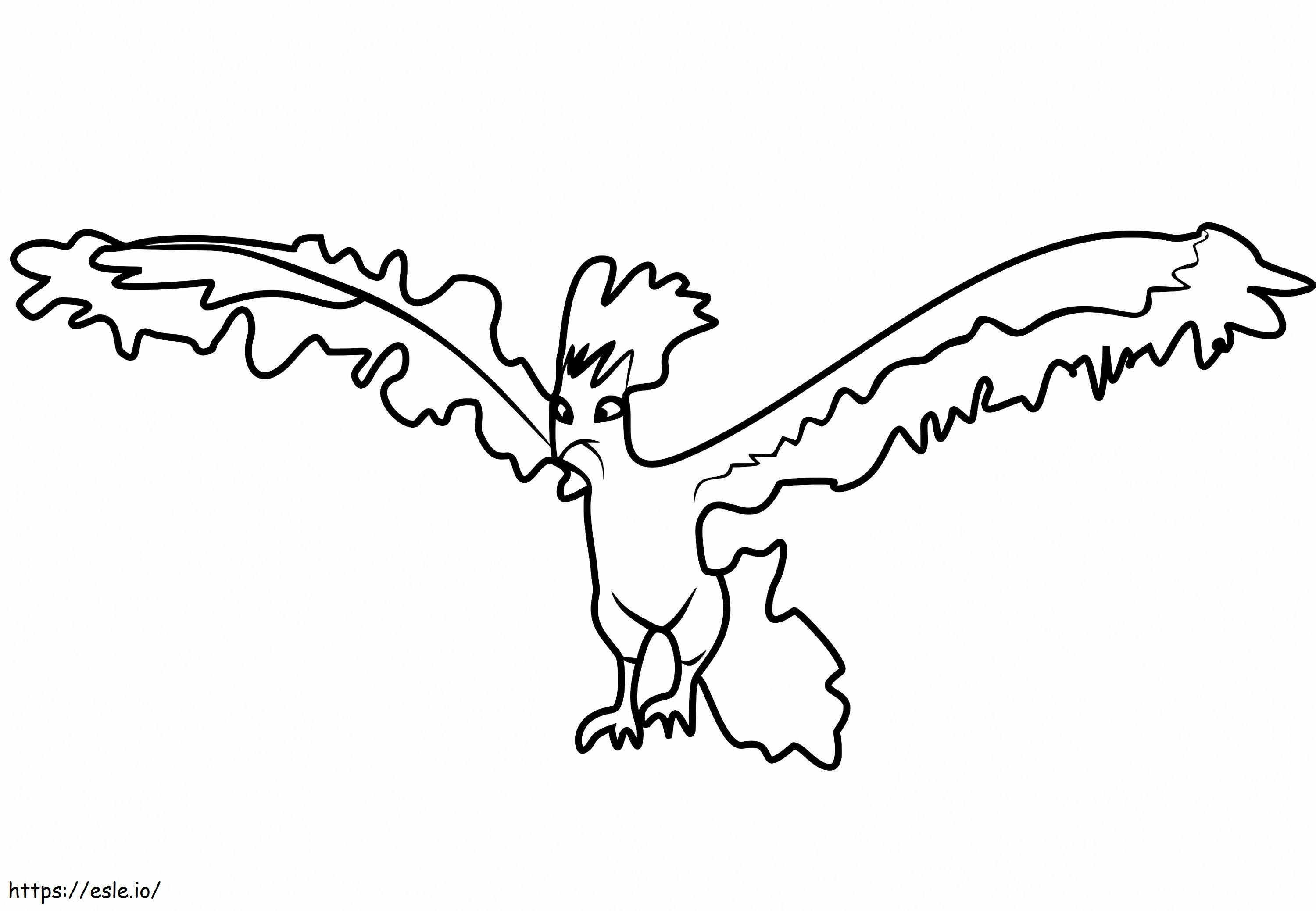 Moltres coloring page