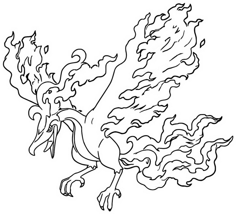 Tulostakaa vãrityskuvia pokãmon sword ja shield galarian moltres