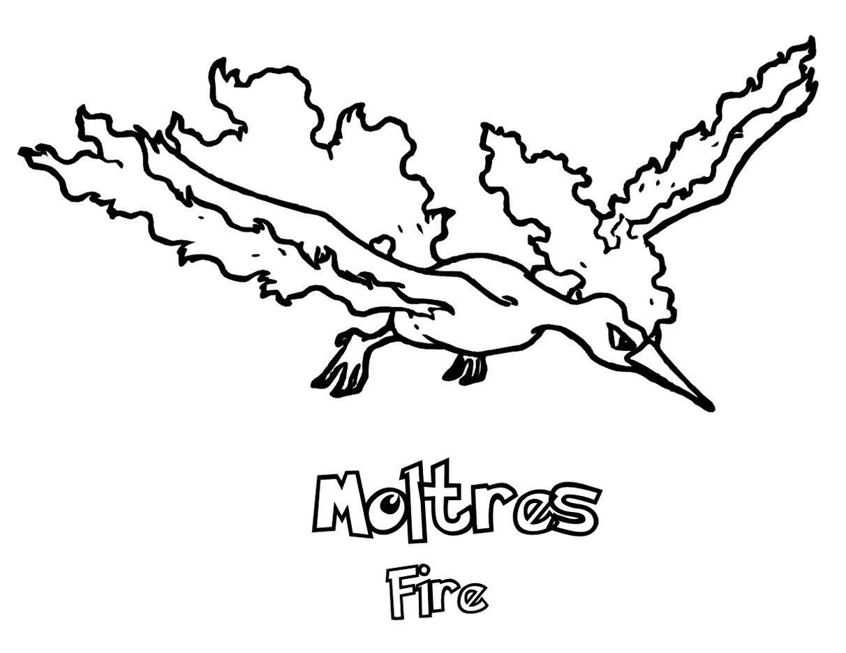 Legendary pokemon moltres coloring pages moltres pokemon pokemon coloring pokemon coloring pages