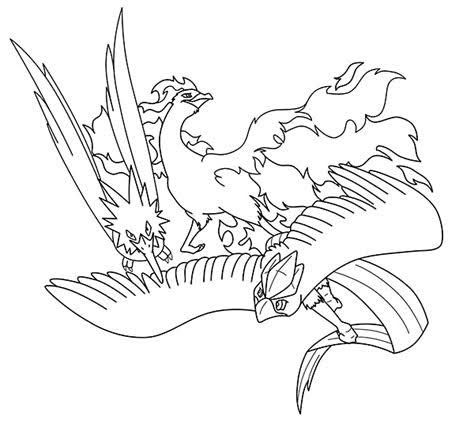 Articuno zapdos moltres coloring pages pokemon coloring pages pokemon coloring coloring pages