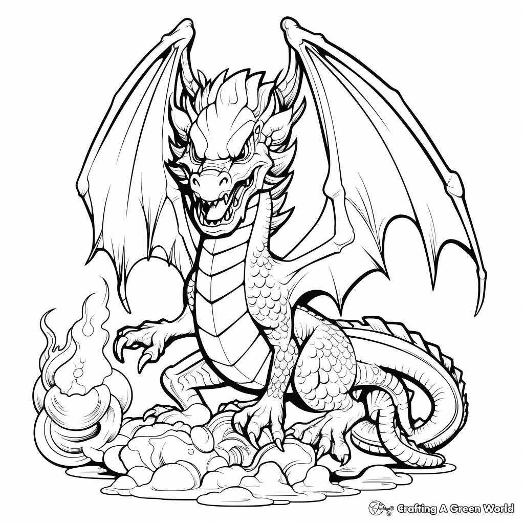 Fireball coloring pages