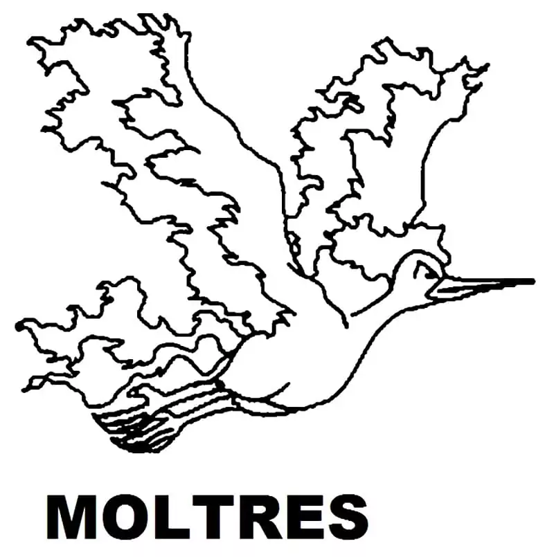 Moltres coloring page