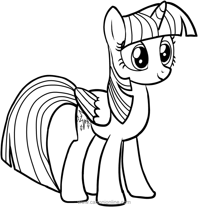 Twilight sparkle of my little pony coloring pages