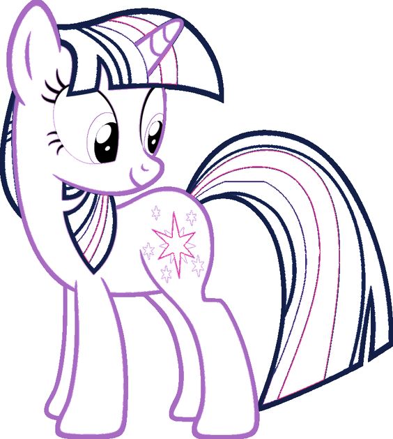 My little pony nice twilight sparkle coloring page