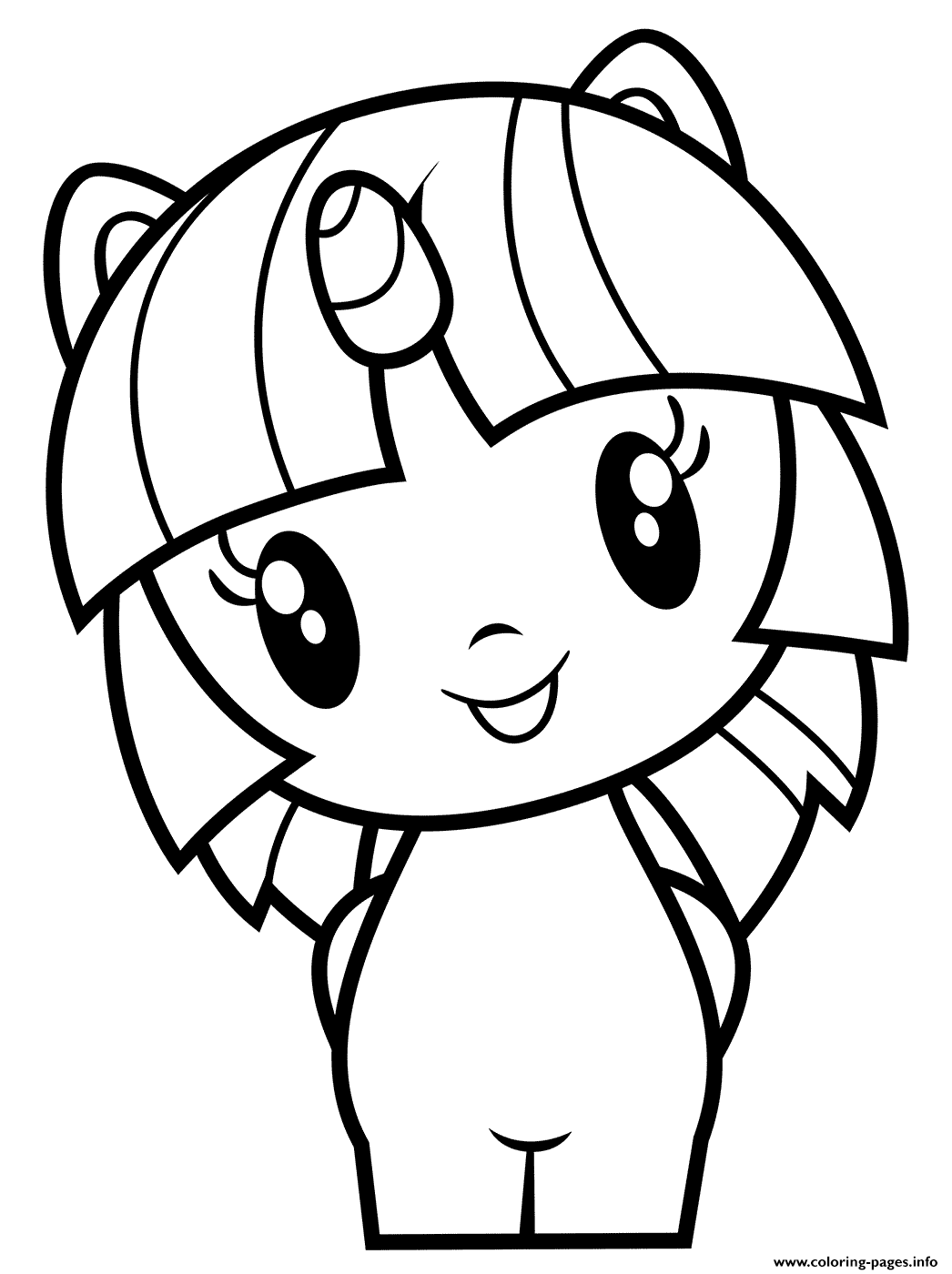 Little pony twilight sparkle coloring page printable