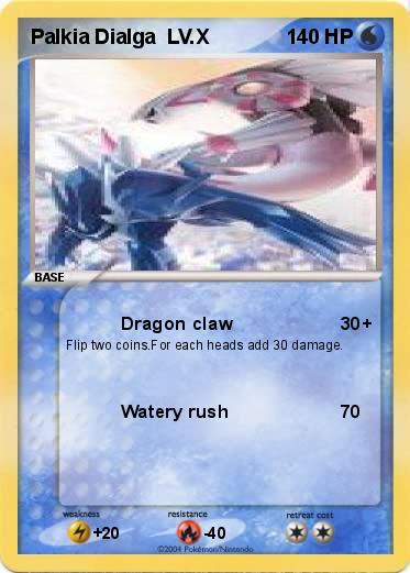 Pokemon palkia dialga lv x