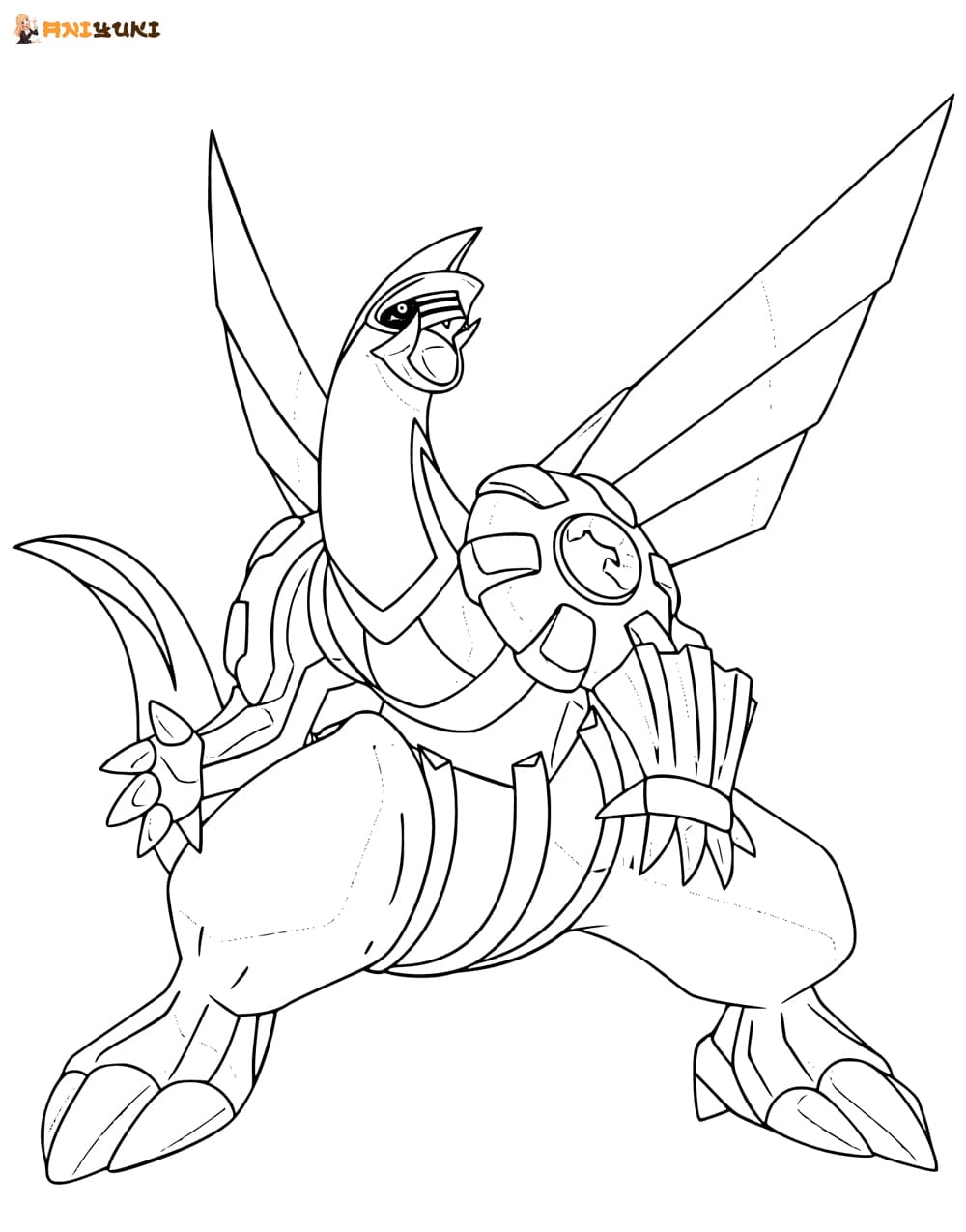 Palkia coloring pages